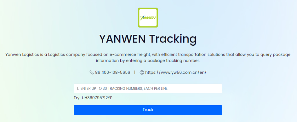 Tracking your parcels with Yanwen EU’s online tracking system